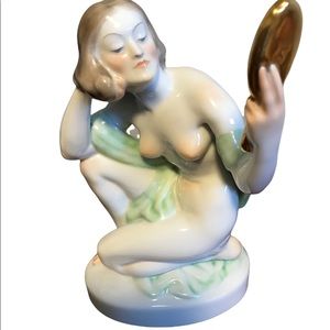 Herend Nude With Mirror